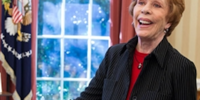 Comedy legend Carol Burnett at the White House.